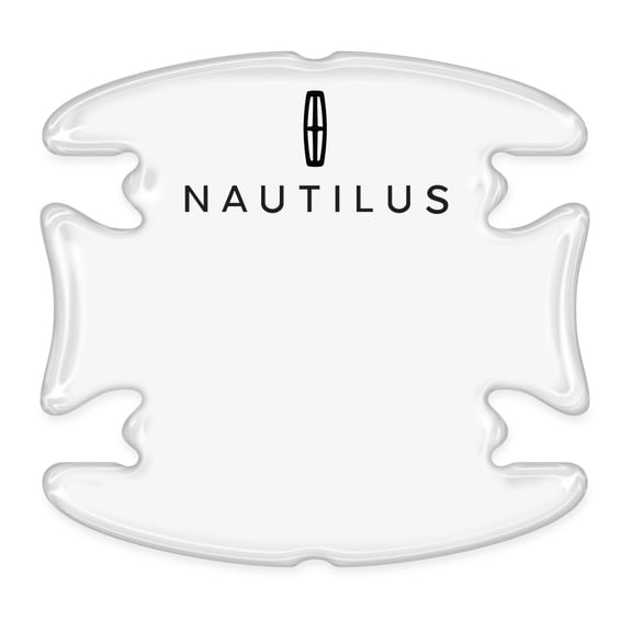 iPick Image for Lincoln Nautilus Universal Car Door Handle Cup Protector Clear Decal Stickers, Pair, Official Licensed