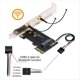 thumbnail image 3 of Adaptador de Tarjeta de Red InaláMbrica Bluetooth 5.1 WiFi 6 NGFF A/e-Key una SSD NVME M.2 NGFF Key-M para AX200, 3 of 5