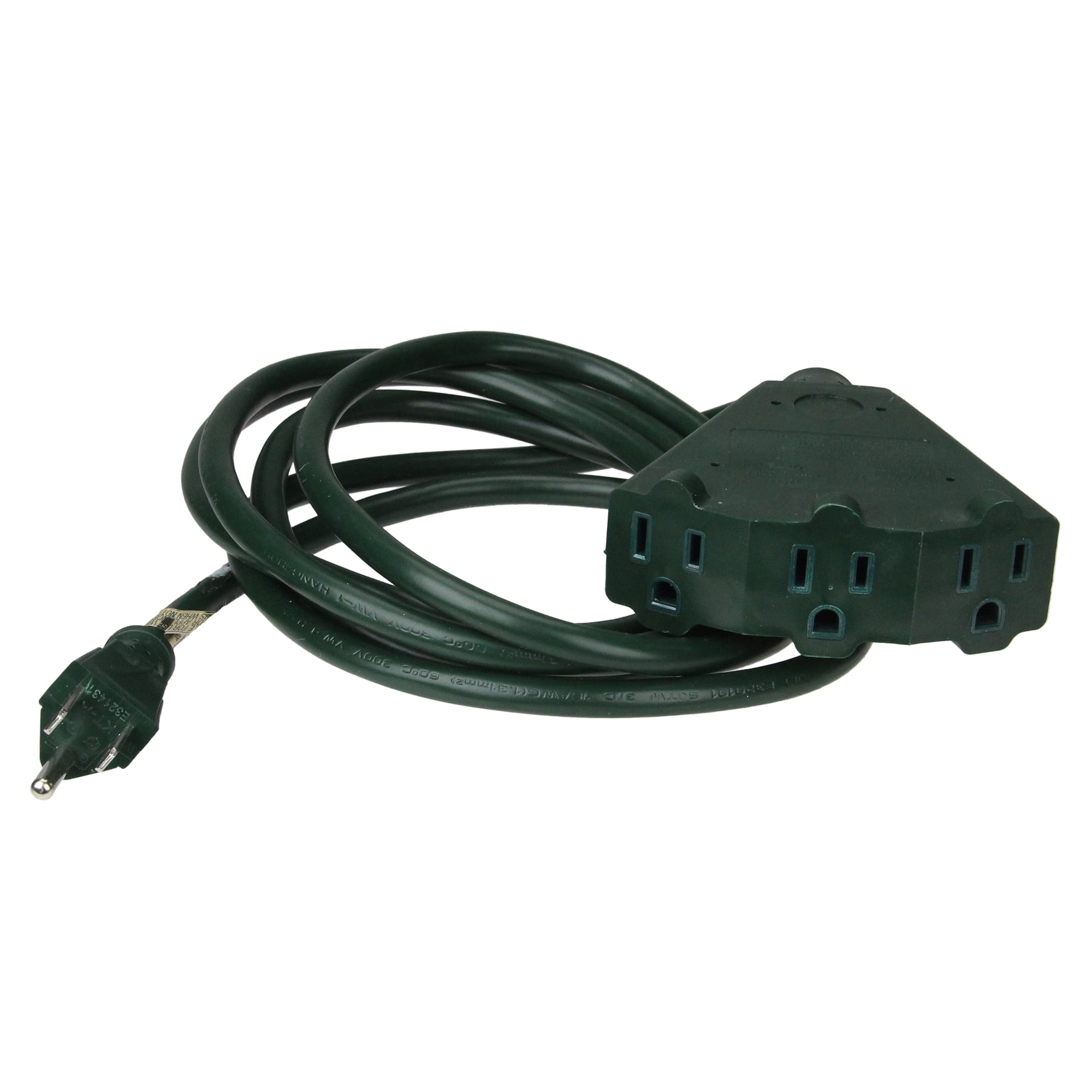 8� Stanley Green 3Outlet Outdoor Extension Power Cord