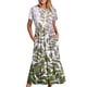 thumbnail image 1 of Vestido de Manga Corta para Mujeres Vestido de Verano de Cuello Redondo Impreso, Poliéster de Tamaño Verdadero Diario Y Vestido de Fiesta, 1 of 5