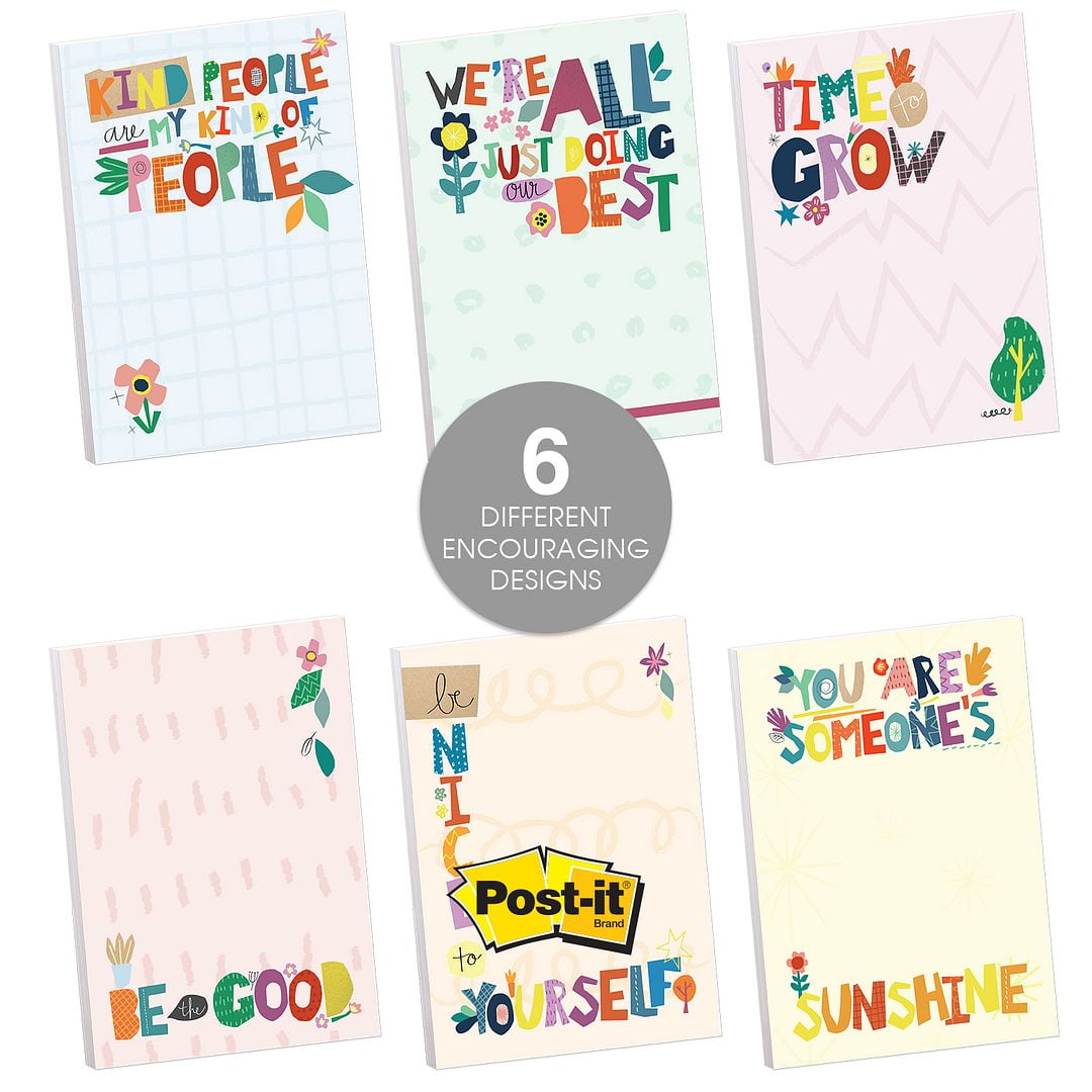 Bible Verse Sticky Notes - 2 Pads With 50 Encouraging Scriptures For Anxiety & Depression