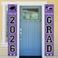 thumbnail image 2 of WEIH Graduation Decorations Class of 2026 Purple Graduation Porch Sign, Large 70" x 13" Congrats Grad Banner for Front Door Home Yard Party Decor, Pre-assembled Outdoor Graduation Party Supplies, 2 of 12