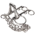 thumbnail image 4 of YAHHU Freno Pelham de Acero Inoxidable para Caballo con Cadena Confortable 15.0 cm / 5.9 inches, 4 of 9