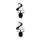 thumbnail image 3 of Yuarrent Beber Vino Vertedor Tapón Dispensador Boquilla de silicona Sellador Reutilizable Vino Keeper Accesorio de cocina Chapado en plata Chapado en plata 2Conjunto, 3 of 6