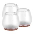 thumbnail image 4 of 16Pcs Transparente PVC Silla de Mesa Muebles Pierna Antideslizante Pie Tapa Copas Cubierta Protector de Piso (12-16mm) Amonsee NO, 4 of 6
