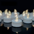 thumbnail image 6 of OSHINE 24 Pack Tea Lights LED Flameless Tea Lights Candles Battery Tea Lights Realistic Flickering Electric Fake Votive Candles for Christmas,Valentine's Day, Halloween,Birthday,Wedding(Warm White), 6 of 9