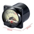 thumbnail image 3 of Tachiuwa 4 Pieces Vintage Analog VU Meter Audio Level Indicator with Bk Light TR-35, 3 of 9