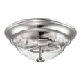 thumbnail image 1 of Prominence Home 13” Flush Mount Indoor Glass Ceiling Light, Madalyn, 51380-31, Nickel, 1 of 10
