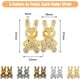 thumbnail image 2 of 10 pares, 5 colores, ajustadores de cintura para pantalones, broches de conejo para jeans, hebillas decorativas desmontables para la cintura, clips ajustables para pantalones., 2 of 7