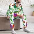 thumbnail image 7 of Pofeuu Paisley Print Men's Long Sleeve Pajama Set Pijamas Para Hombres Pijamas Para Hombres Mens Pajamas Set-Small, 7 of 7