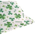 thumbnail image 7 of GZHJMY Soft Smooth Skin-Friendly Throw Pillow Cover without Pillow Case16"x16"Shrink-Resistant Breathable Hidden Zipper Opening, Sofa Bed Office Farmhouse Room Easy to Disassemble|Beautiful Shamrock, 7 of 7