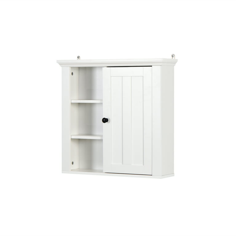 Lewis Modern Wall-Mounted Bathroom Storage Cabinet with Drawers