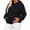 Black, variant on Women Maternity Zip Hoodie Long Sleeve Oversized Sweatshirt Soft Casual Pregnancy Hooded Jacket with Pockets