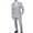 Grey, variant on Adam Baker Men's 2-Piece Suit Set - Double Breasted, Modern Fit, Wool Blend, Includes Jacket and Pants