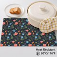 thumbnail image 5 of Placemat, Pioneer Flower Floral Print Pattern Place Mats Table Mat Set Of 2, PVC Washable Placemats for Party Kitchen Dining Decoration, 18x12 Inch, Fade Resistant, 5 of 6