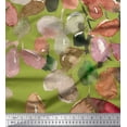 thumbnail image 1 of Soimoi Green polyester Crepe Fabric Leaves Watercolor Print Fabric by the Yard 42 Inch Wide, 1 of 3