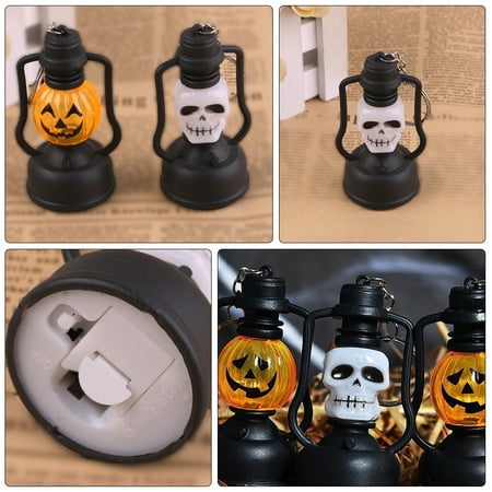 

24PCS Halloween Layout Props Glowing Pumpkin Lamp Candle Lamp Decoration Light
