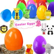 Mother's Day Summer Gift Favour 24 Pack Prefilled Eggs with Slow Squishy Toys Eggs Filled for Egg Hunt Stuffers Party