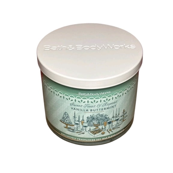Bath & Body Works Vanilla Buttermint 3 Wick Scented Candle