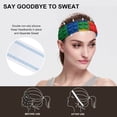 thumbnail image 5 of Sports Sweat Absorber Headband 10.6in Thin, Strong Absorbent And Thick Sweat Absorber Can Be Used As A Headband Mask Neck Band Scarf Multicolored Building Block (4), 5 of 6