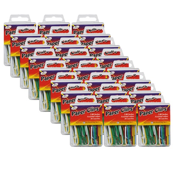 THE PENCIL GRIP (24 BX) Pince à Papier JUMBO Assortie
