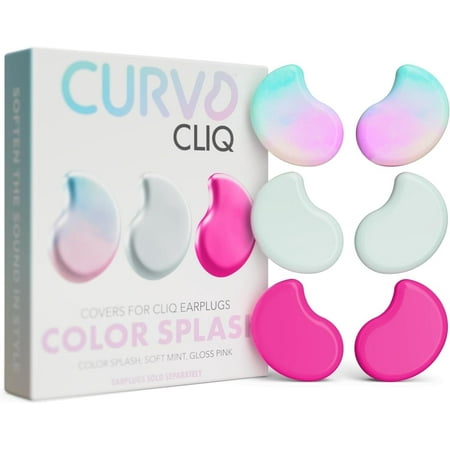 CURVD Cliq™ Earplug Covers – Interchangeable, Swappable, and Stylish Replacement Covers for CURVD Cliq™ Earplugs, Effortless Design Changes, Personalization & Customization at Your Fingertips