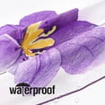 thumbnail image 3 of Watercolor Floral Shower Curtain, Purple Yellow Flower Shower Curtain for Bathroom, Modern Minimalist Waterproof Fabric Shower Curtain Set with Hooks 72x72 Inch, 3 of 7