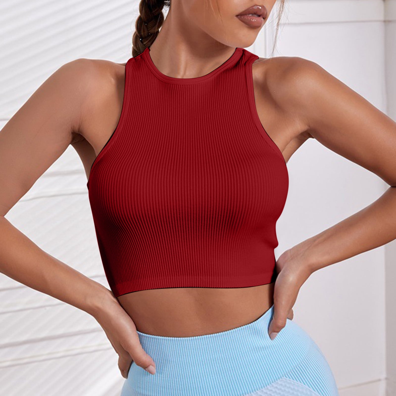 Boovnll Womens Tank Tops, Women Fashion Sexy Solid Color