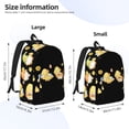 thumbnail image 3 of Picia Bee Happy Sunflower Gnomes Printed Canvas Daypack - Stylish and Durable Vintage Compact Backpack - Class, Work, Travel, or Laptop Bookbag,Organized Compartments-Medium, 3 of 6