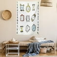 thumbnail image 2 of Clock Decor Tapestry, A Collection of Vintage Watches and Doodled Clocks Hand Drawn Illustration, Wall Hanging for Bedroom Living Room Dorm Decor, 40W X 60L Inches, White and Black, by Ambesonne, 2 of 5