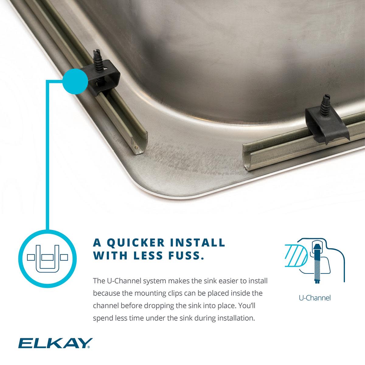 Elkay Lr2219pd Gourmet 22" Single Basin 18-Gauge Stainless Steel Kitchen Sink For Drop In - image 3 of 7