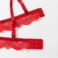 thumbnail image 4 of IFNWSV Bralettes for Women Lace Triangle Cup Lightweight Breathable Seamless Soft Support Everyday Comfort Bra Red S, 4 of 5