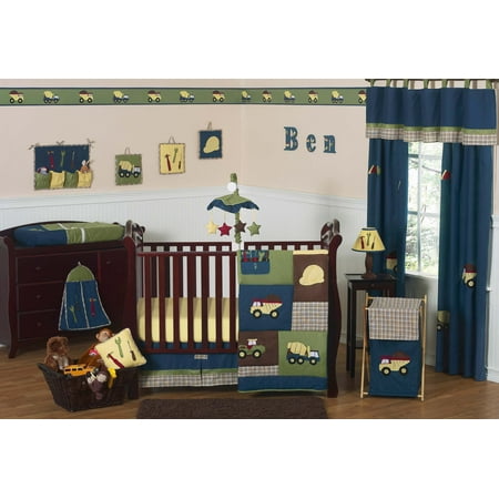 11pc Crib Bedding Set For The Construction Zone Collection By Sweet 11pc Crib Bedding Set For The Construction Zone Collection By Sweet Jojo Designs