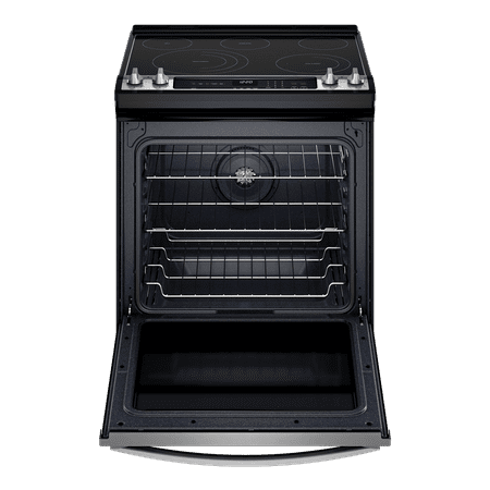 Whirlpool - 6.4 Cu. Ft. Freestanding Electric True Convection Range with Air Fry for Frozen Foods - Stainless steel
