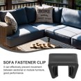 thumbnail image 3 of HEALEEP 12Pcs Black Patio Sofa Clips Durable Furniture Fasteners for Rattan Wicker Outdoor Use, 3 of 8