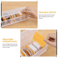 thumbnail image 3 of Clear Cable Organizer Box with Lid, Charger Cable Cord Storage Organizer, Office Desk Organizers, Multifunctional, 3 of 5