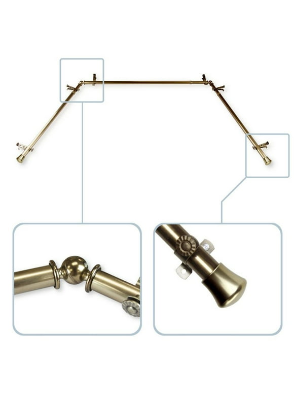 Bay Window Curtain Rods in Curtain Rods