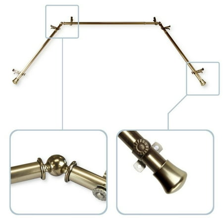 - Rod Desyne Bay Window Curtain Rod