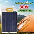 thumbnail image 1 of Panel de a, 12V 2A portátil de a rápida eficiencia pa teléfonos inteligentes libre Camping Travel RV Baoblaze Carga de energía portátil, 1 of 8