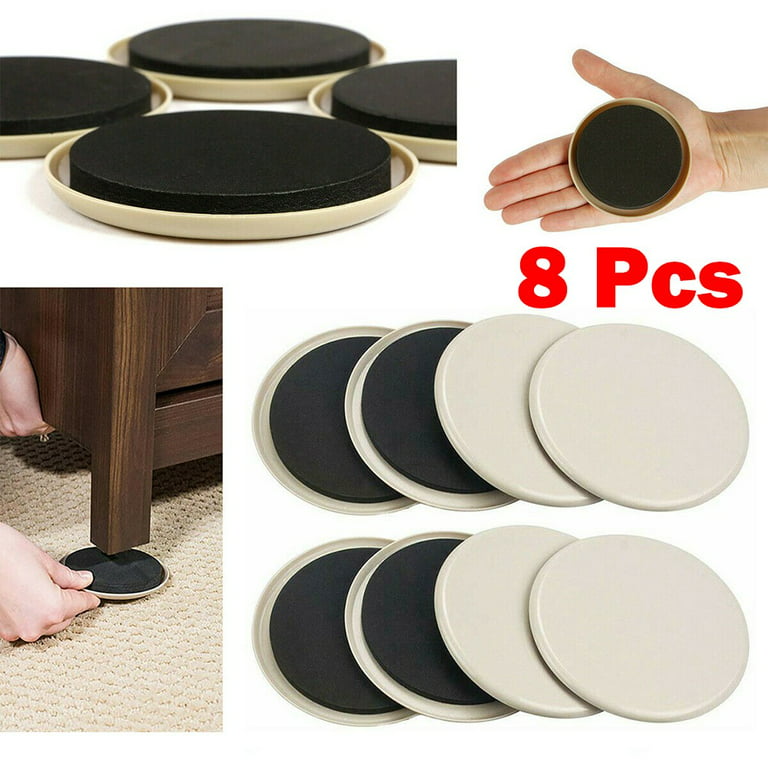8Pcs Furniture Sliders For Carpet Heavy Duty Furniture Slider