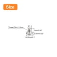 thumbnail image 2 of Unique Bargains M1.4x0.3x2mm Lot de 100 Vis Plates Rondes en Métal pour Machine à Entraînement Phillips, 2 of 5