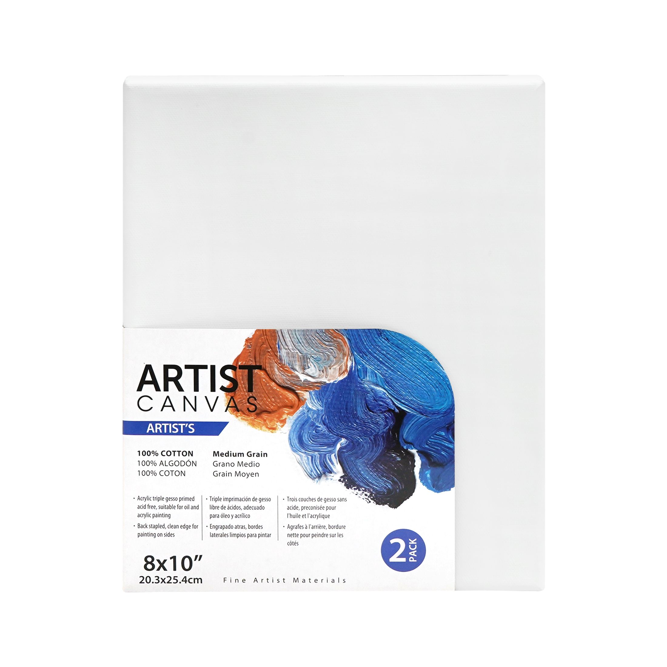 Deluxe Canvas 8x10 Stretched Canvas, 6-Pack photo 3