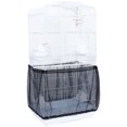 thumbnail image 1 of Miangastore POPETPOP Bird Cage Mesh Cover Dustproof Cage Guard Adjustable Shell Skirt Traps Cage Basket (Black), 1 of 8