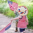 thumbnail image 3 of TETOU 3 Pack Pom Pom 4th of july Garland,Patriotic Red White Blue Felt Ball Garland Party Decor Supplies for Independence Day Memorial Day Veterans Day, 3 of 7