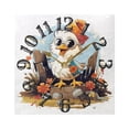 thumbnail image 5 of Duck Glasses Hat Wall Clock Square Silent Non Ticking Battery Operated Clock for Home Bathroom Kitchen Bedroom Living Room, 5 of 8