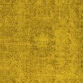 thumbnail image 1 of Ahgly Company Machine Washable Indoor Square Oriental Yellow Industrial Area Rugs, 6' Square, 1 of 4
