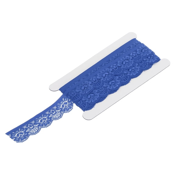 Lace Trim Vintage Crochet 0.98" x 5yards Dark Blue Lace Ribbon for DIY Scrapbooking Clothes Fabric Wedding Decoration Gift Wrap