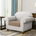 thumbnail image 2 of CHUN YI 1 Piece Cushion Cover Spandex Stretch Textured Grid Box Cushion Seat Slipcover, 2 of 6