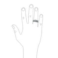 thumbnail image 2 of Bling Jewelry Mens Wide CZ Channel Set Titanium Wedding Band Ring for Men Silver Tone Titanium, 2 of 4