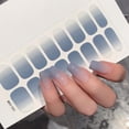 thumbnail image 4 of 16 Pcs/Set Gradient Semi-Cured Gel Nail Strips Patch Waterproof Adhesive Wraps Full DIY, 4 of 5